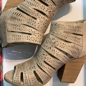 Tan with a 2 inch heel